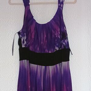 Dressbarn black and purple dress